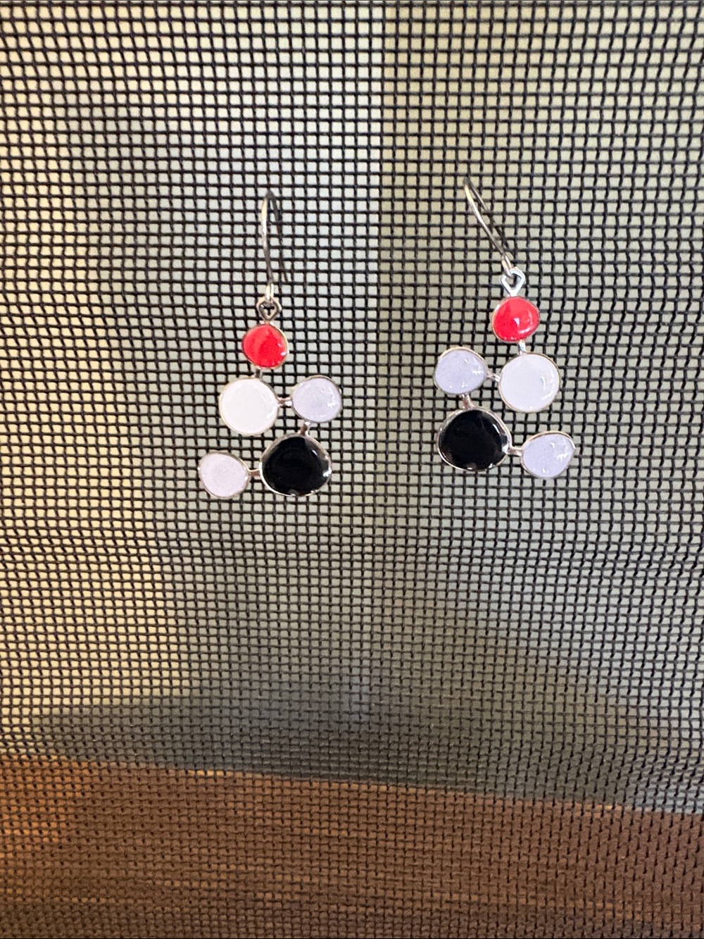 David Howell & Co Contemporary Multi-Dot Drop Earrings Coral, White
Black & Gray - Picture 2 of 6